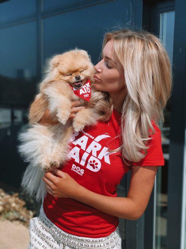 Laura Anderson with her pooch Buddy