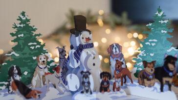 These fun pop up Christmas cards are the perfect gift for animal lovers and all proceeds go to charity